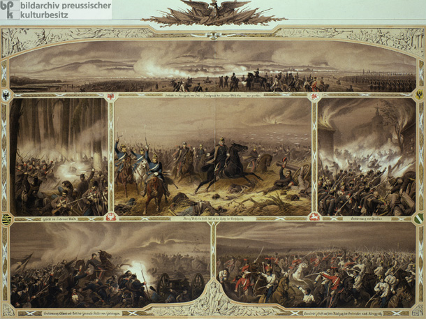Die Schlacht von Königgrätz, 3. Juli 1866 (1866) 